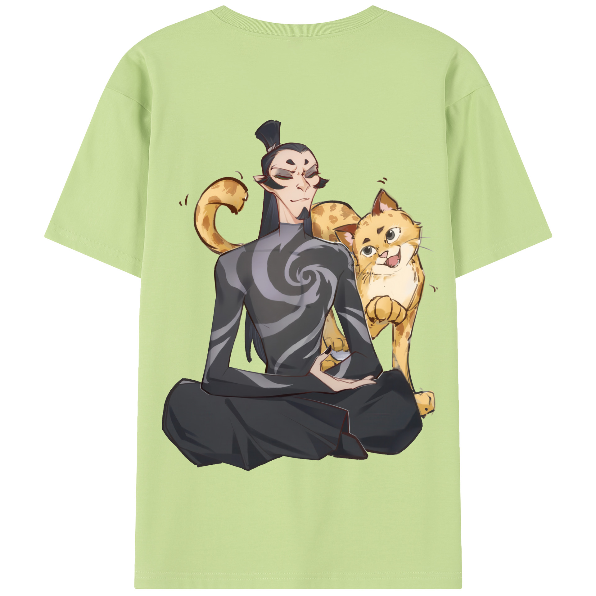 Ne Zha 2 ナタ 魔童の大暴れ 綿100％半袖Tシャツ（背面プリント）